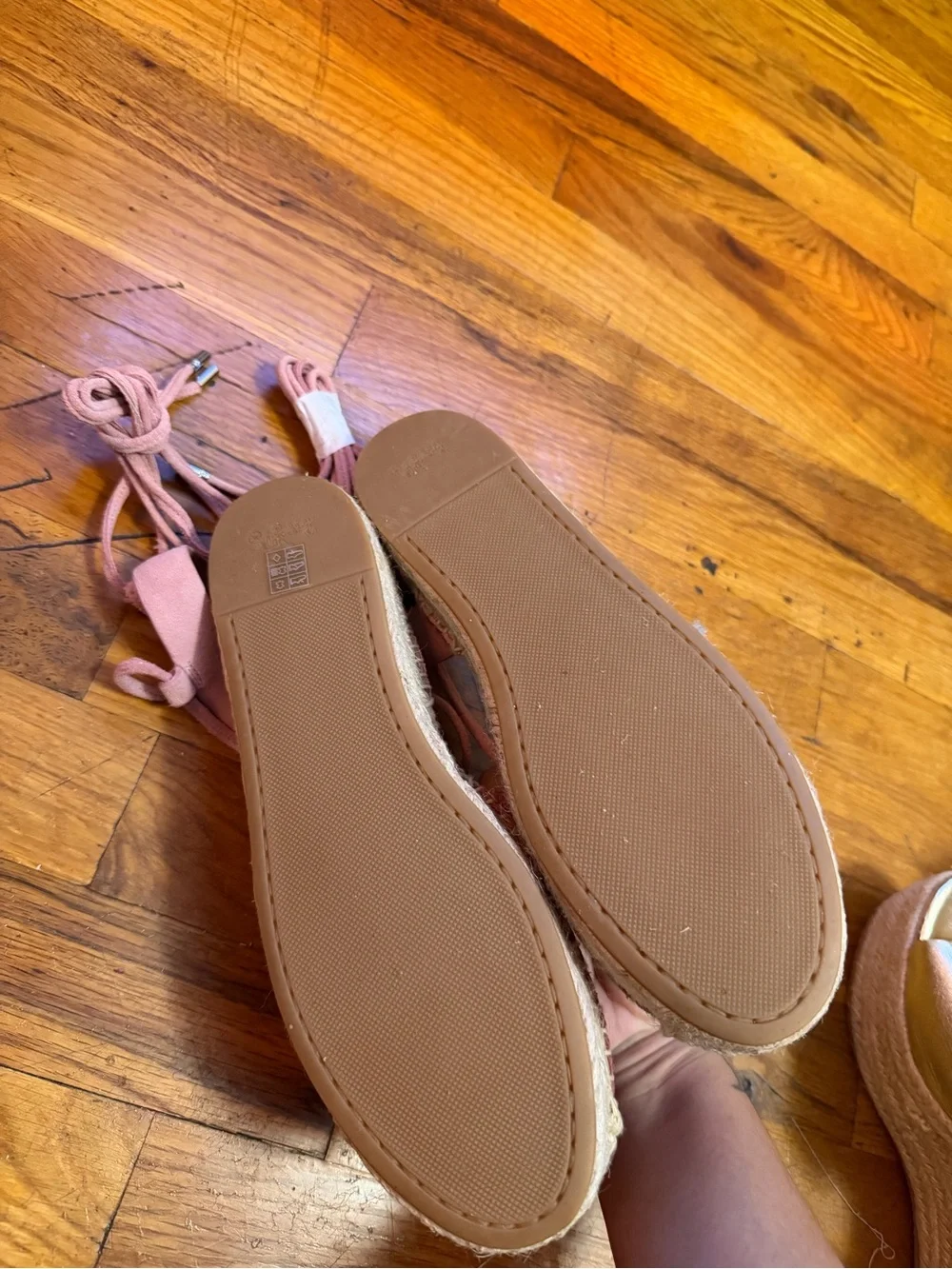 Coach Rita Suede Espadrille with Ankle straps